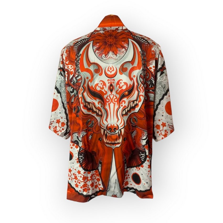 [000004267] Кімоно YADRIK Аніме Вовк ONE SIZE 3D (Вовк шовк Armani (ONE SIZE ) 3D)