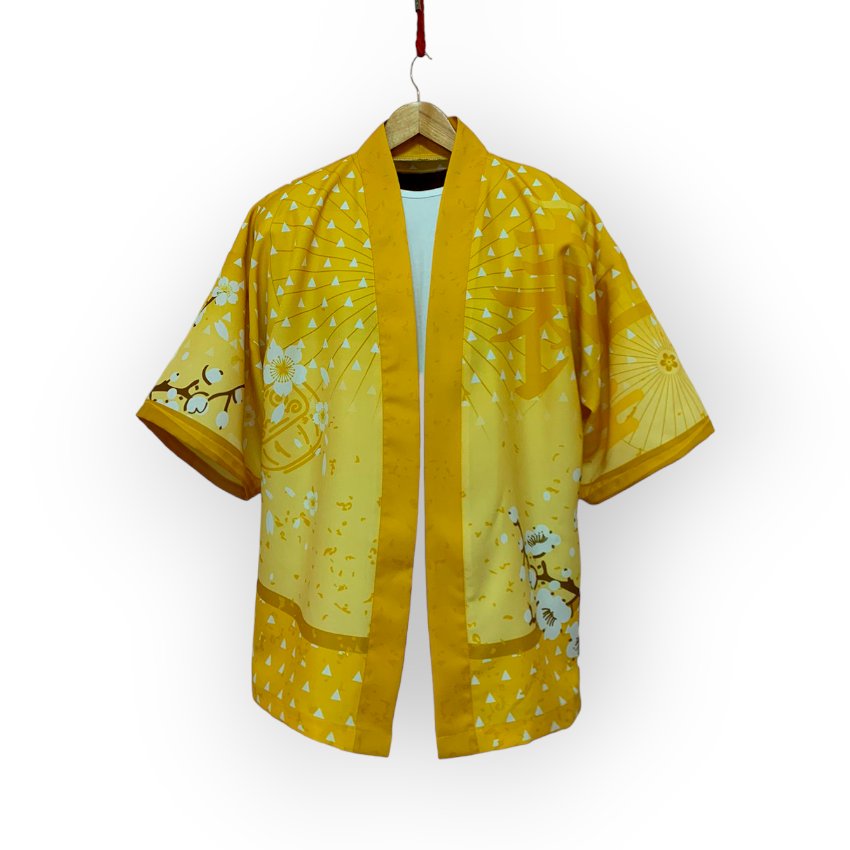 [000007694] Кімоно YADRIK Аніме Клінок Зеницу Агацума габардин ONE SIZE 3D (шовк Armani (ONE SIZE ) 3D)