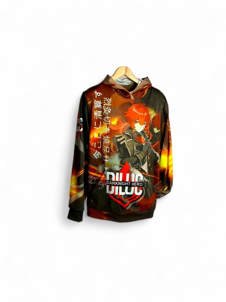 [000007447] Худі  YADRIK Аніме  Геншин Дилюк Fumek Oversize 3D (Oversize M 3D)