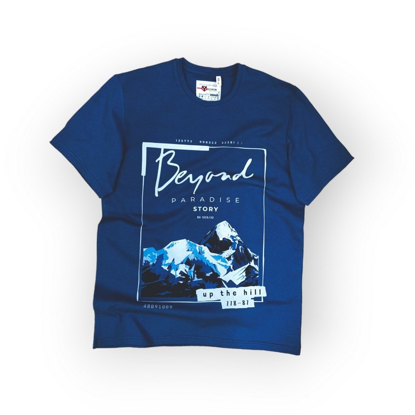 [000004167] Футболка  YADRIK Urban Гори стрейч кулір REGULAR FIT денім (REGULAR FIT S денім)