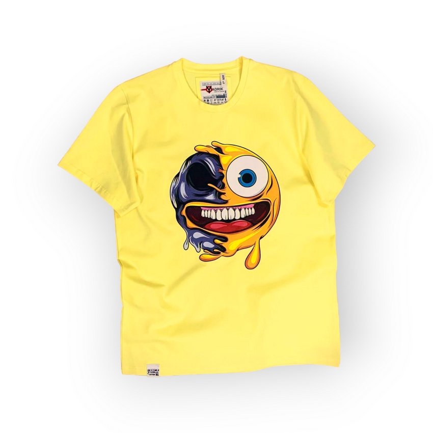 [000004229] Футболка YADRIK Urban Смайл стрейч кулір REGULAR FIT жовтий (REGULAR FIT L жовтий)