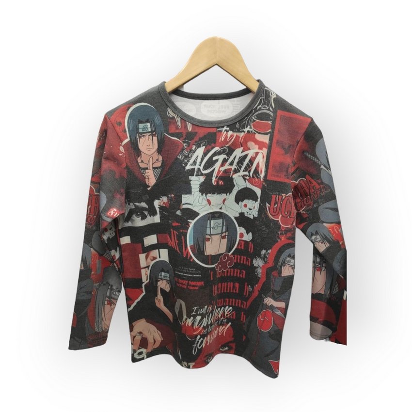 [000004188] Футболка YADRIK Аніме  Ітачі з довгим рукавом  Subtrikot Oversize 3D (Oversize M 3D)