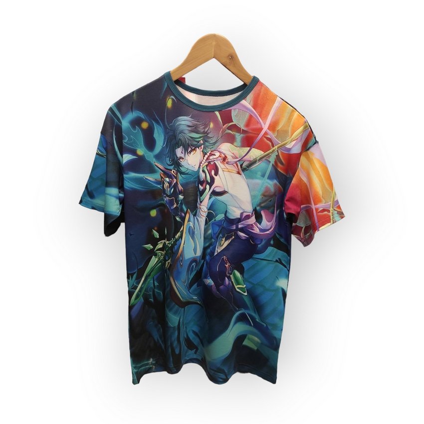 [000004164] Футболка  YADRIK Аніме  Геншин Сяо Subtrikot Oversize 3D (Oversize M 3D)