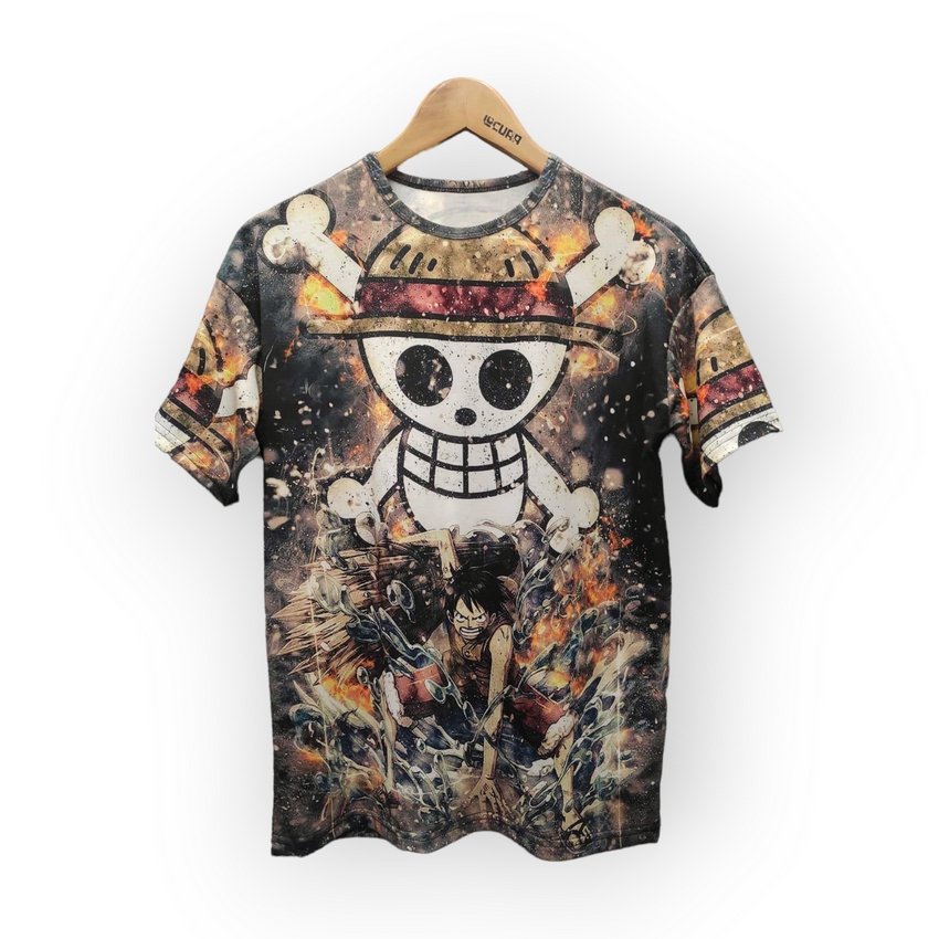 [000004159] Футболка YADRIK Аніме Ван Піс Череп Subtrikot Oversize 3D (Oversize M 3D)