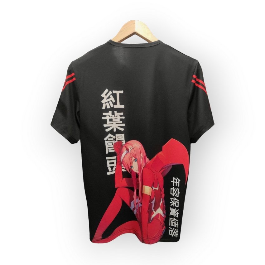 [000004179] Футболка YADRIK Аніме Зеро Ту Subtrikot Oversize чорний (Oversize M чорний)