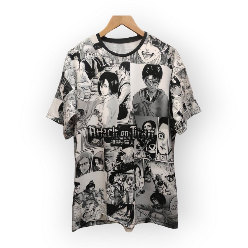 [000004146] Футболка YADRIK Аніме Атака титанів Комікс Subtrikot Oversize 3D (Oversize M 3D)