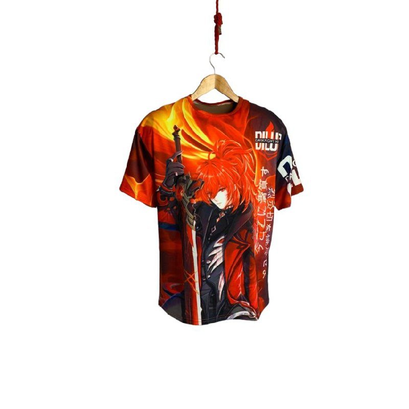 [000007566] Футболка YADRIK Аніме  Геншин Дилюк Subtrikot Oversize 3D (дитячий S 3D)