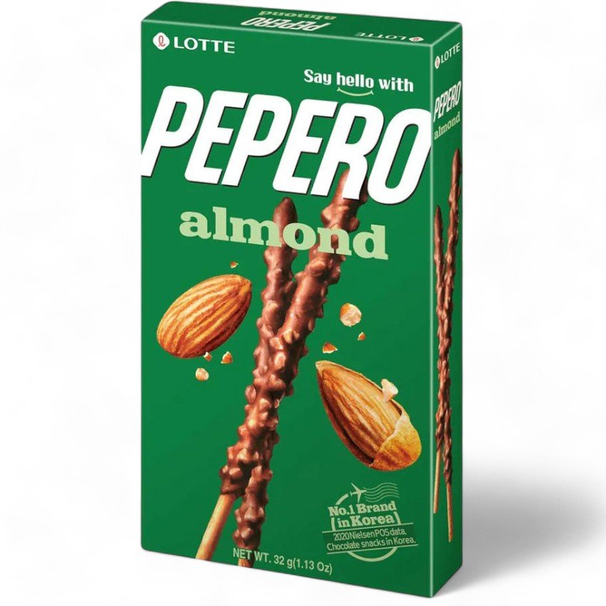 Солодки палички PEPERO, 32 г (Мигдаль (зелена))